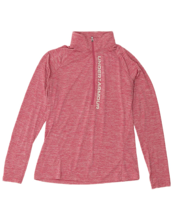Under Armour Haut de survêtement graphique pour femme UK 14 Large Rose moucheté