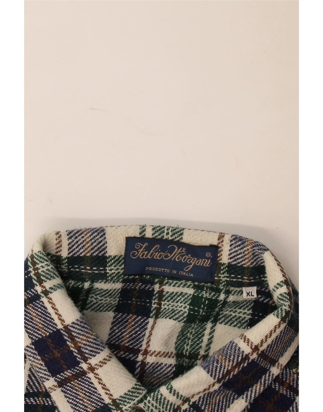 Vintage flannelskjorte til mænd XL flerfarvet ternet