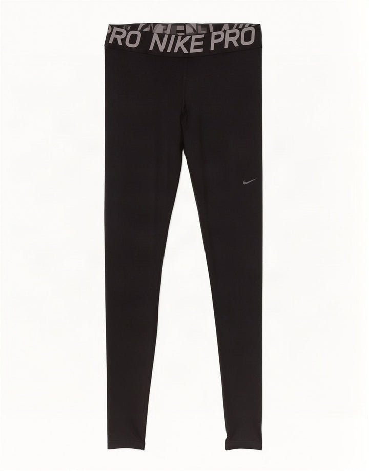 Damskie legginsy Nike Graphic UK 4 XS, czarne, poliestrowe
