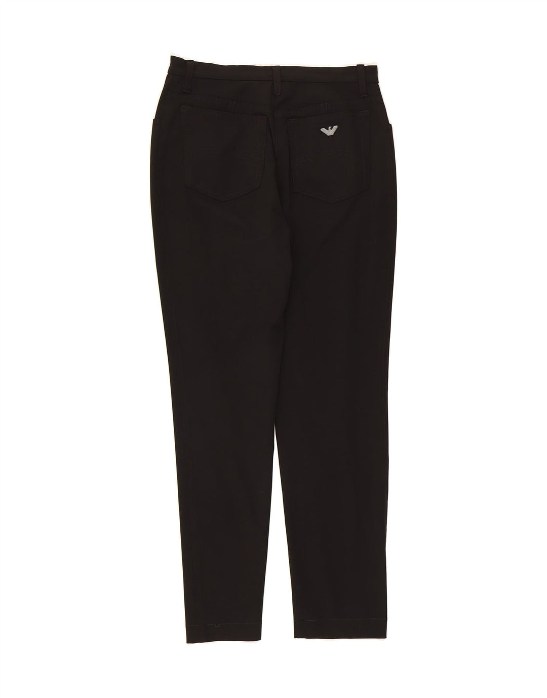 ARMANI Womens Slim Casual Trousers W29 L29 Black Vintage Armani and Second-Hand Armani from Messina Hembry 