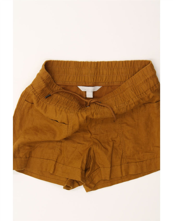 ATHLETA Womens Casual Shorts US 6 Medium W32  Brown Linen Vintage Athleta and Second-Hand Athleta from Messina Hembry 