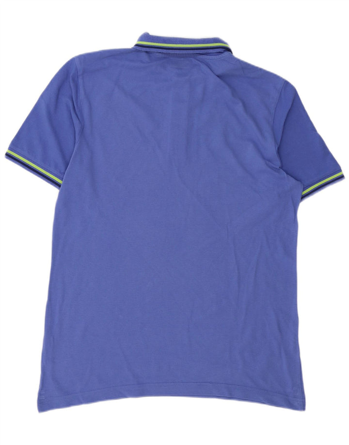 Kappa Mens Polo Shirt Large Blue Cotton