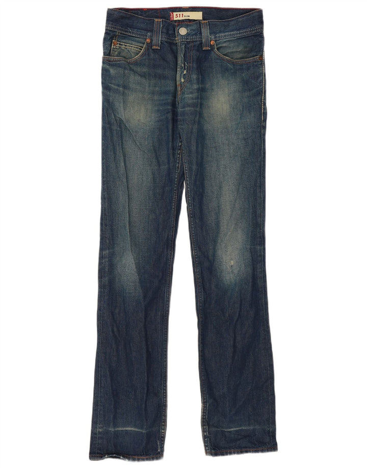 Levi's Damen 511 Slim Jeans W30 L33 Blau
