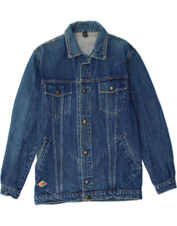 VINTAGE Womens Denim Jacket UK 14 Medium Blue Vintage Vintage and Second-Hand Vintage from Messina Hembry 
