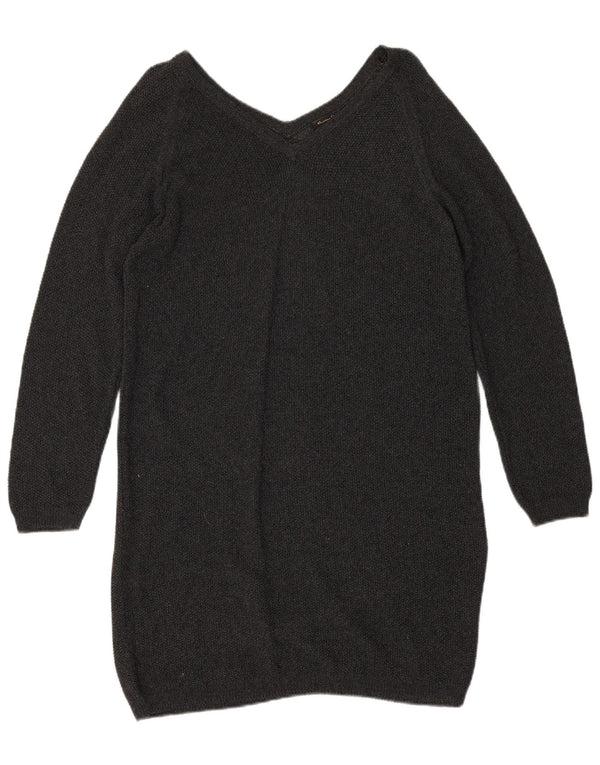 Massimo Dutti Womens Jumper Dress UK 14 Medium Grey