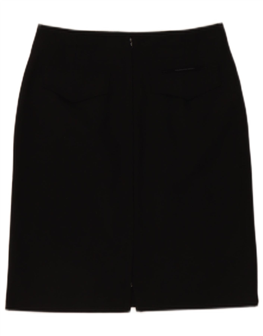Trussardi Womens Pencil Skirt IT 40 Small W28  Black Polyester