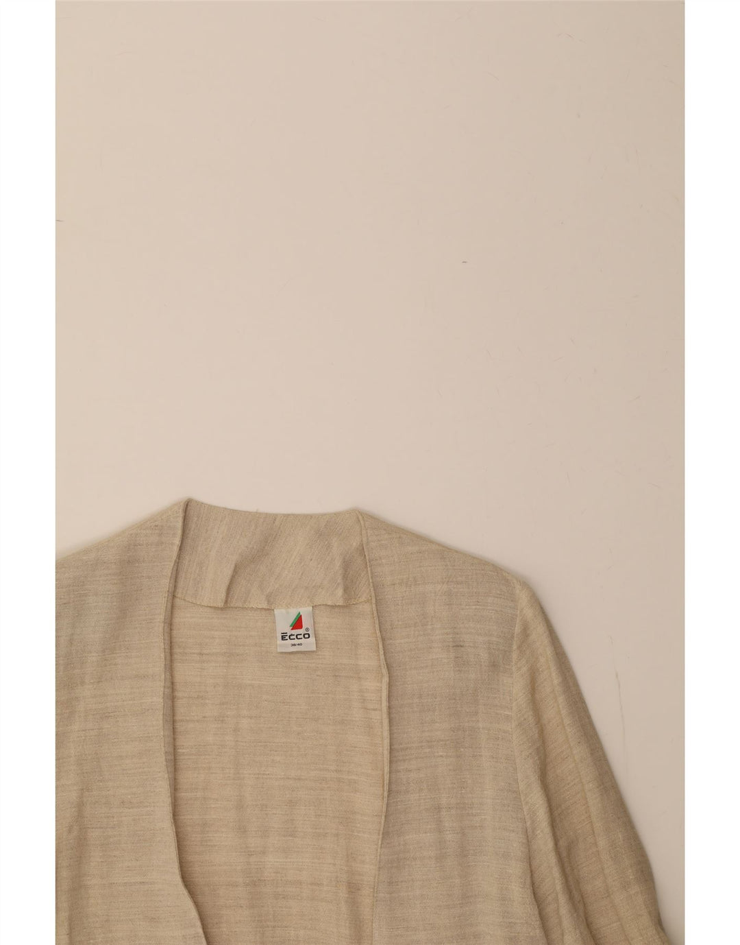 ECCO Womens Longline Double Breasted Blazer Jacket EU 38/40 Medium Beige Vintage Ecco and Second-Hand Ecco from Messina Hembry 