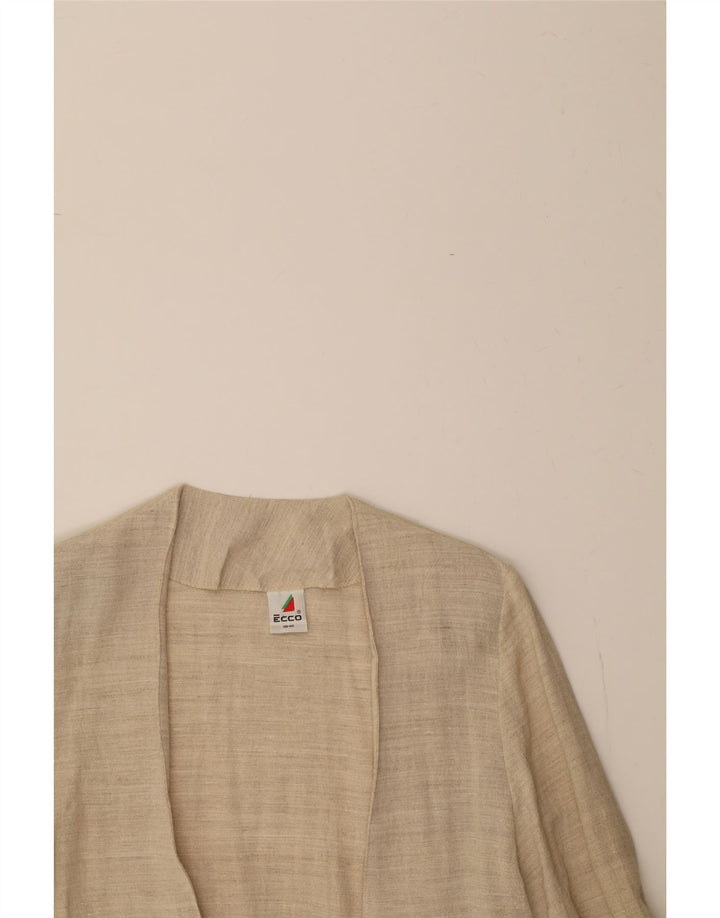 ECCO Womens Longline Double Breasted Blazer Jacket EU 38/40 Medium Beige Vintage Ecco and Second-Hand Ecco from Messina Hembry 