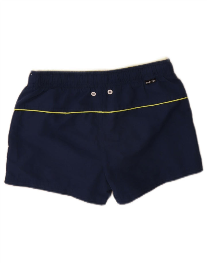 Benetton Boys Swimming Shorts 10-11 Years XL Blue Polyester