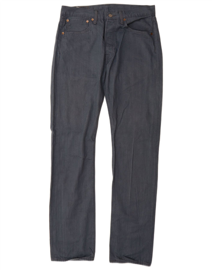 Levi's Mens Straight Jeans W31 L34 Blue Cotton