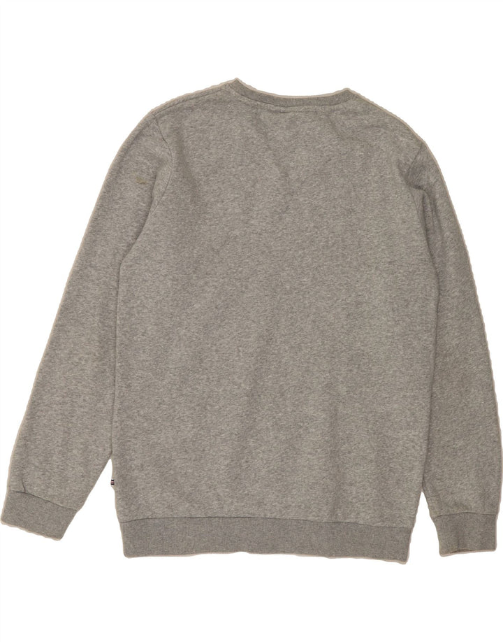FILA Womens Graphic Sweatshirt Jumper UK 14 Medium  Grey Cotton Vintage Fila and Second-Hand Fila from Messina Hembry 