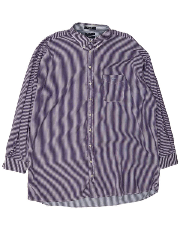 Camicia Gant da uomo vestibilità regolare 4XL cotone a righe viola