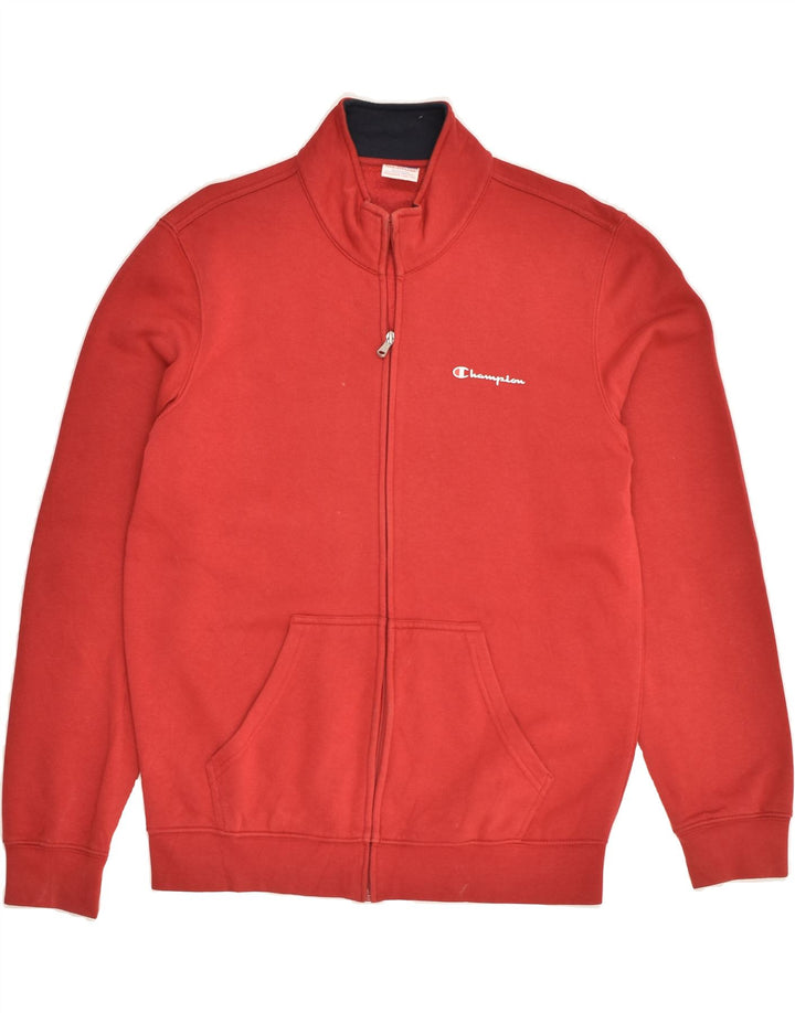 CHAMPION Womens Loose Fit Tracksuit Top Jacket UK 14 Medium Red | Vintage Champion | Thrift | Second-Hand Champion | Used Clothing | Messina Hembry 