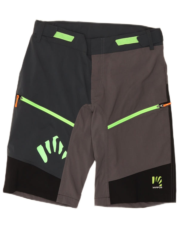Pantaloncini da trekking grafici da uomo Karpos Large W34 Poliestere color block grigio
