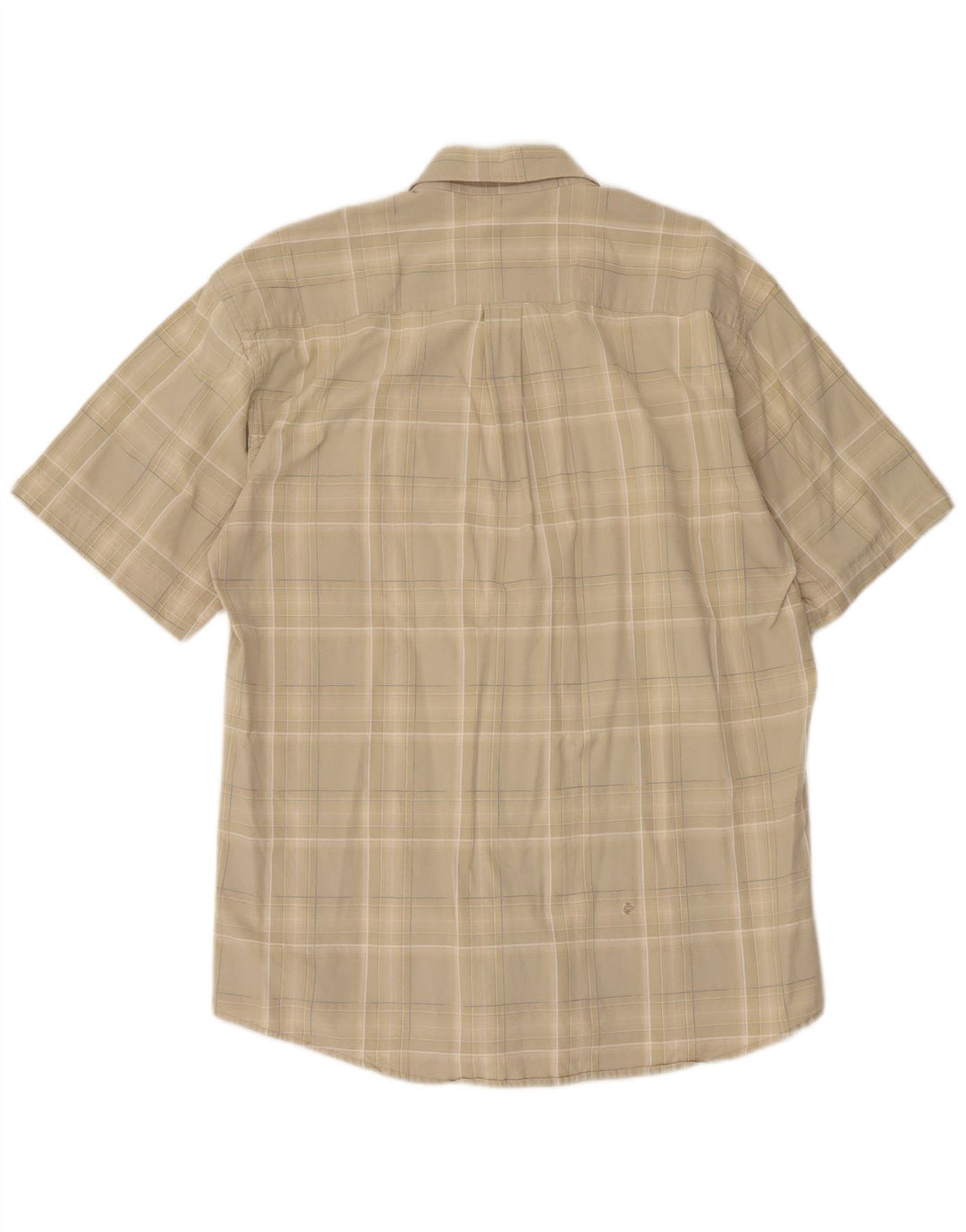 Camel Active Kortærmet Herreskjorte XL Beige Ternet