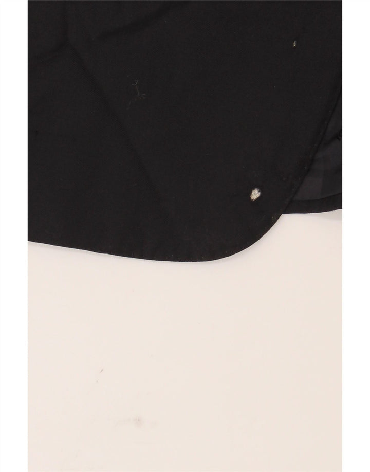 TRUSSARDI Mens 2 Button Blazer Jacket IT 50 Large Navy Blue Virgin Wool Vintage Trussardi and Second-Hand Trussardi from Messina Hembry 