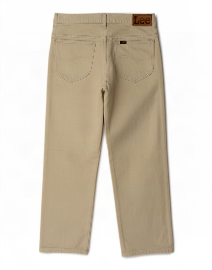 Lee Mens Straight Jeans W36 L27 Beige