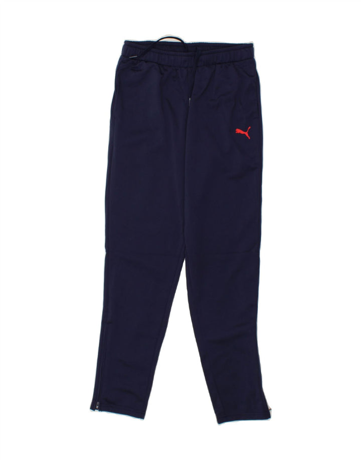 PUMA Boys Tracksuit Trousers 13-14 Years  Navy Blue Polyester Vintage Puma and Second-Hand Puma from Messina Hembry 