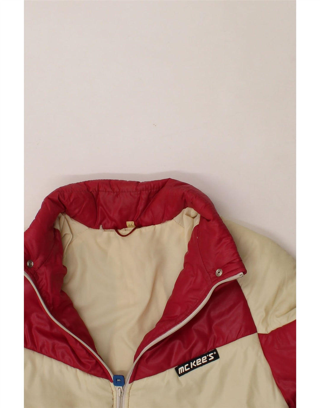 MC KEE'S Mens Hooded Windbreaker Jacket IT 44 XS Multicoloured Colourblock Vintage MC Kee's and Second-Hand MC Kee's from Messina Hembry 