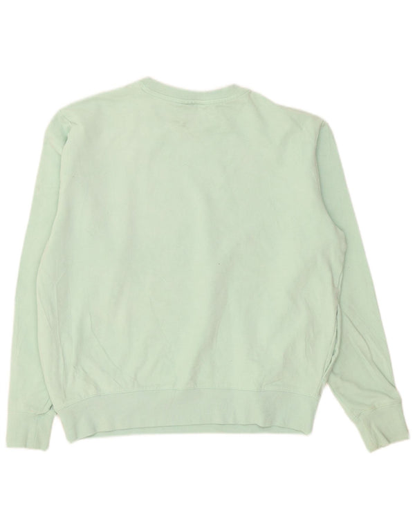 Fila Dame Sweatshirt Jumper UK 14 Medium turkis bomuld