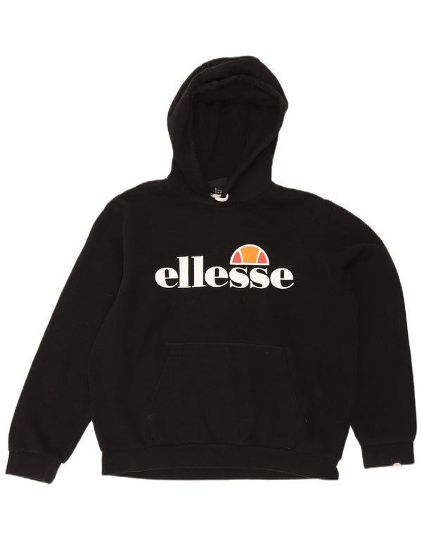 Pulover cu glugă supradimensionat pentru femei Ellesse, UK 16, mare, negru, bumbac