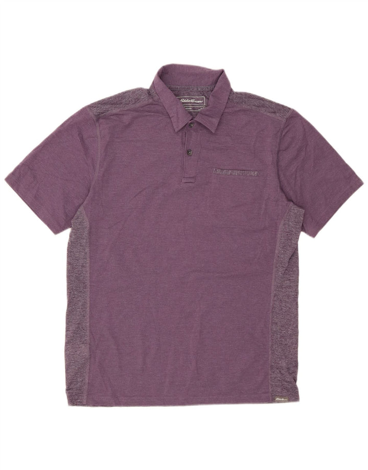 EDDIE BAUER Poloshirt til mænd Medium lilla bomuld