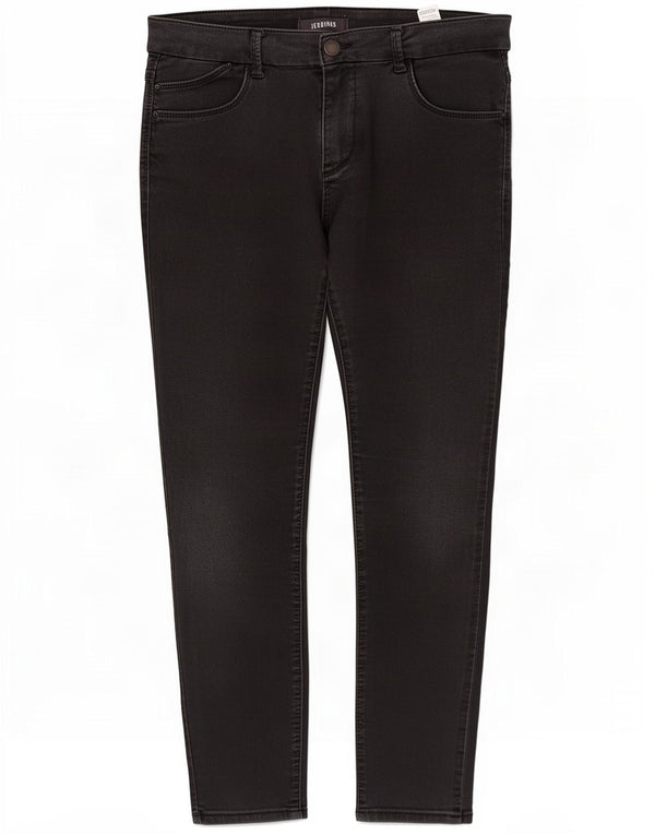 Marks & Spencer Γυναικεία Skinny Jeans UK 14 Large W32 L26 Black Cotton