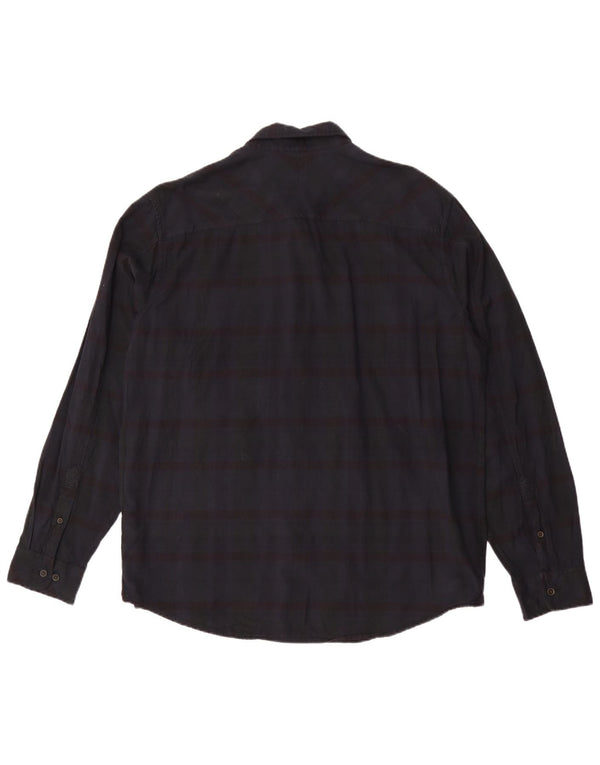 Camicia Timberland da uomo slim fit 2XL cotone a righe blu navy