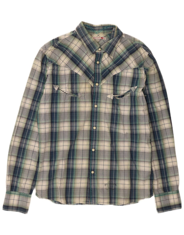 Ανδρικό πουκάμισο Levi's Large Blue Check Cotton