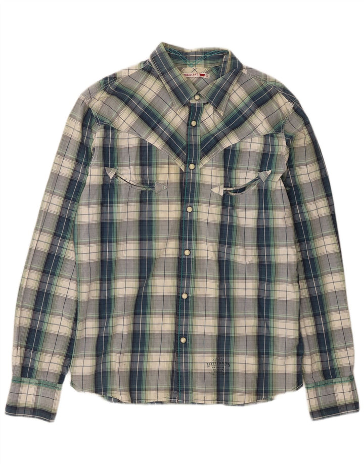 Camicia Levi's da uomo in cotone a quadri grandi blu