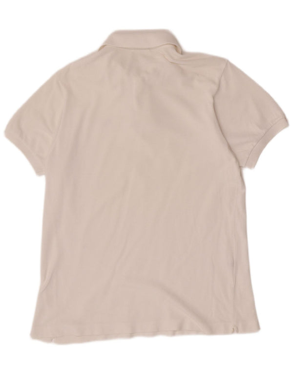 Lacoste herre poloskjorte str. 4 Medium hvid bomuld