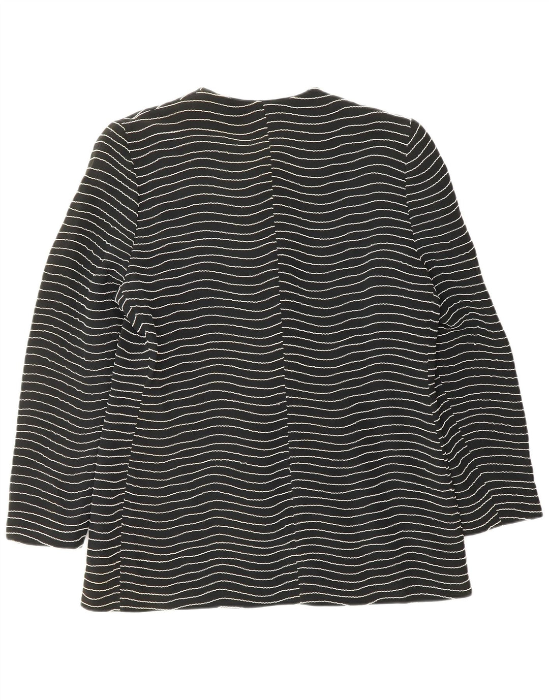 Gai Mattiolo Womens 6 Button Blazer Jacket IT 50 XL Black Striped