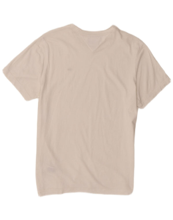 Tommy Hilfiger Mens T-Shirt Top Large White Cotton