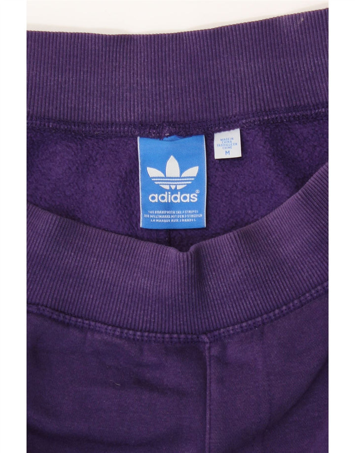 Adidas Mens Tracksuit Trousers Joggers Medium  Purple Cotton