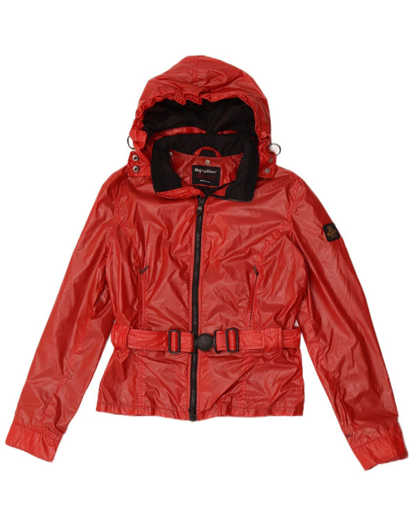 Giacca antipioggia da donna con cappuccio Refrigiwear IT 38 XS Rosso Poliestere