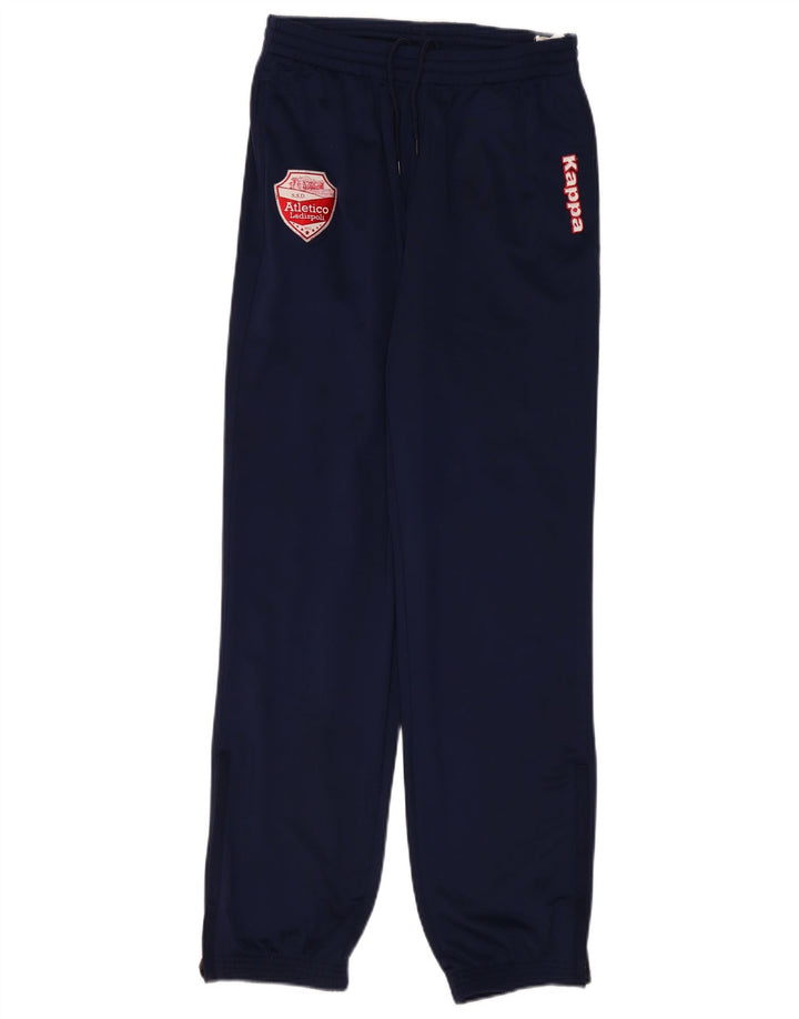Kappa Mens Graphic Tracksuit Trousers Joggers Small Navy Blue Polyester