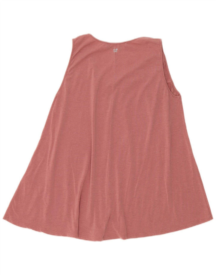 Max Mara Dame Weekend ærmeløs bluse Top UK 12 Medium Pink Lyocell