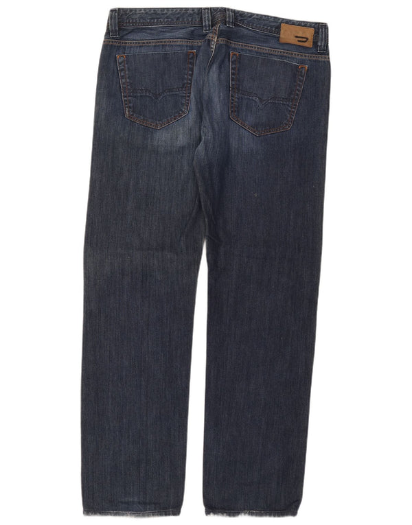 Jeans dritti Viking da uomo Diesel W38 L34 cotone blu