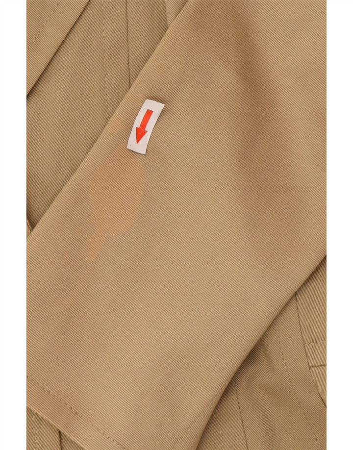 Hugo Boss Damen-Blazer mit 3 Knöpfen, Gr. 10, Größe S, beige, Baumwolle, klassisch