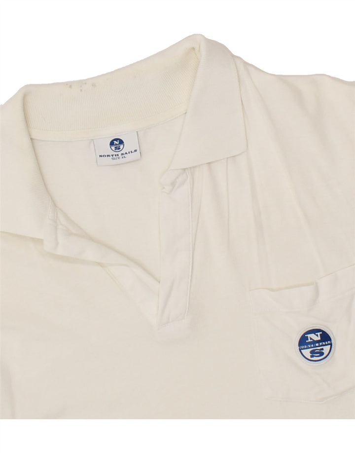 NORTH SAILS Womens Polo Shirt UK 18 XL White Cotton Vintage North Sails and Second-Hand North Sails from Messina Hembry 