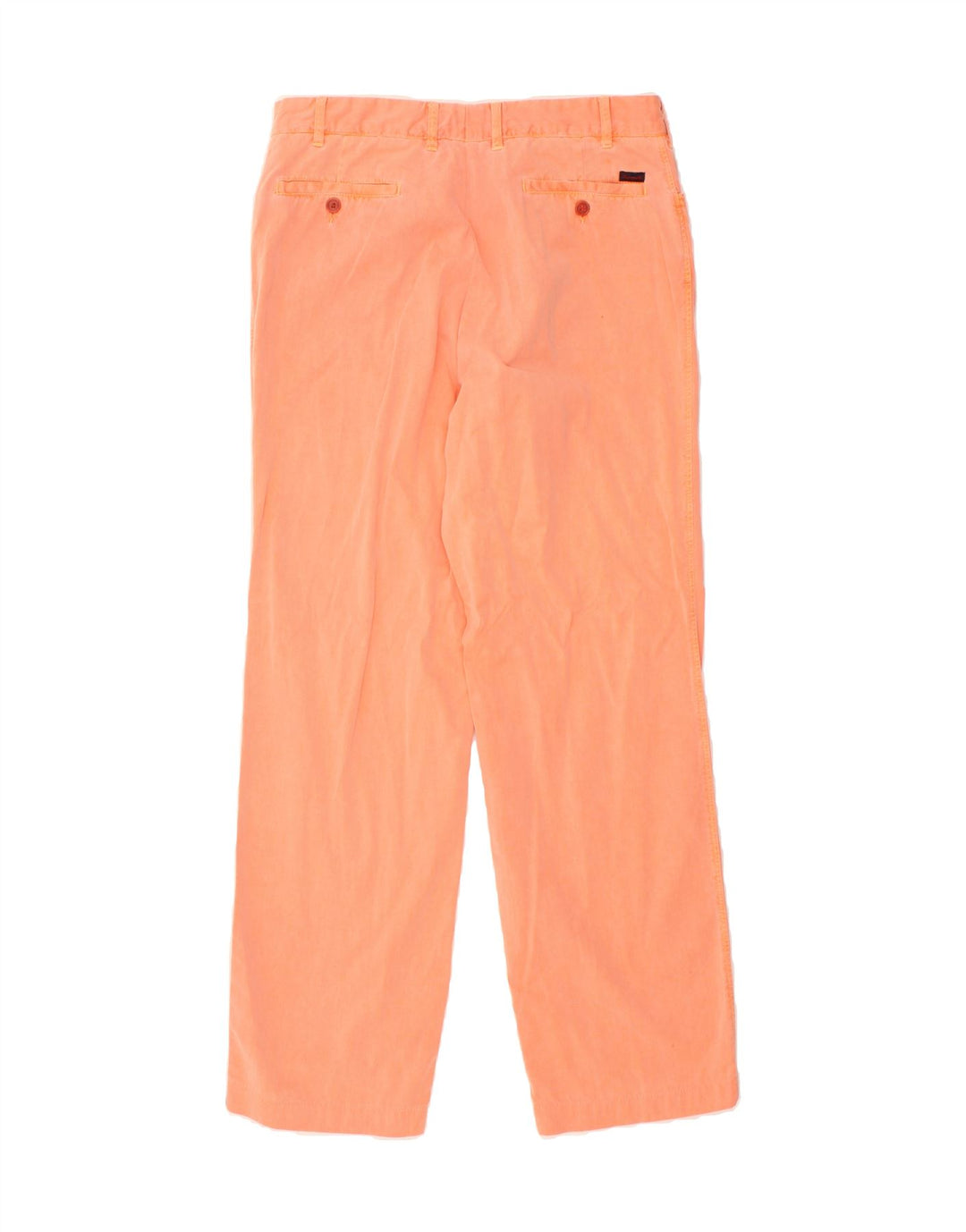 FACONNABLE Womens Straight Casual Trousers IT 44 Medium W32 L30 Orange Vintage Faconnable and Second-Hand Faconnable from Messina Hembry 