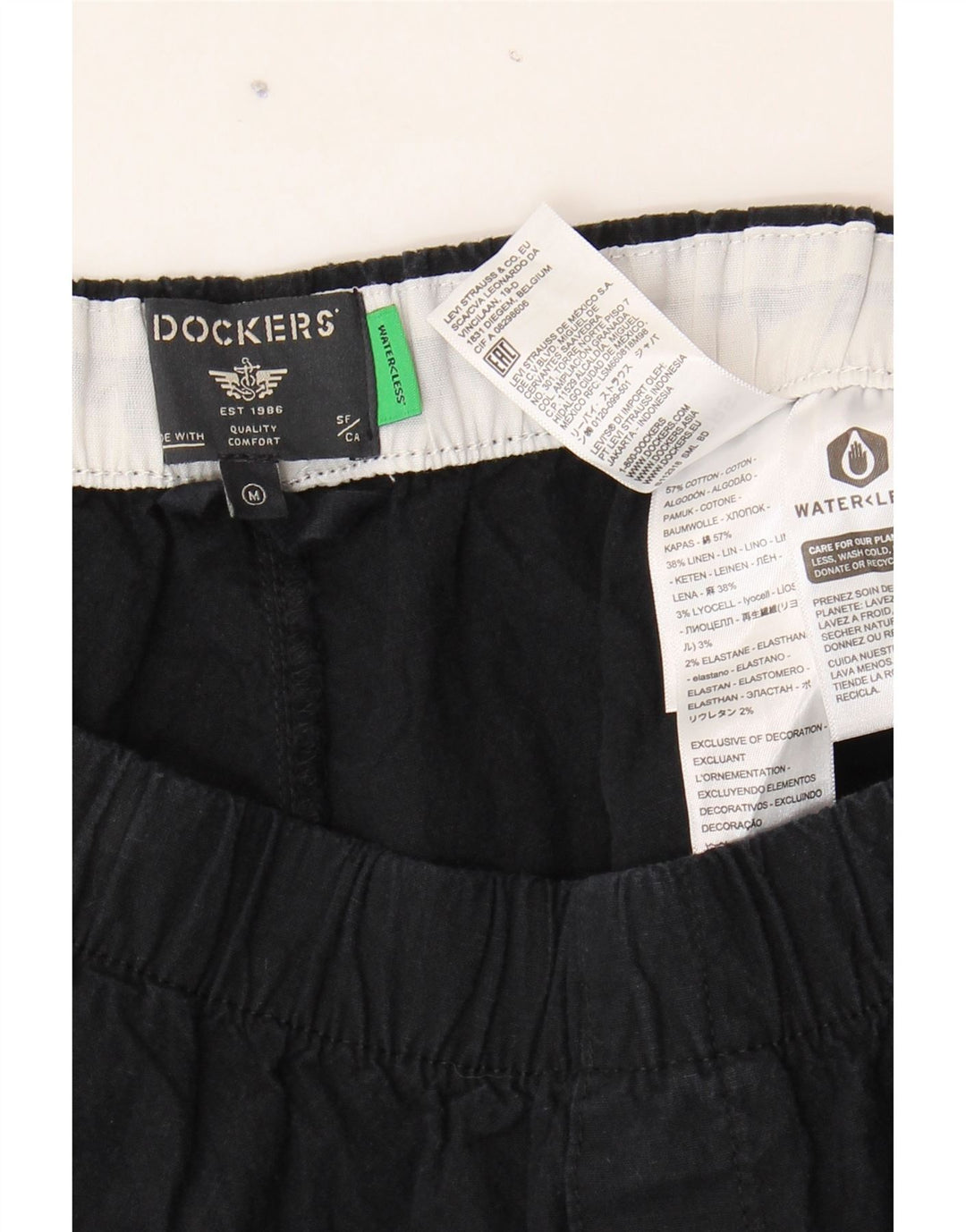 DOCKERS Womens Chino Shorts Medium W30 Navy Blue Cotton Vintage Dockers and Second-Hand Dockers from Messina Hembry 