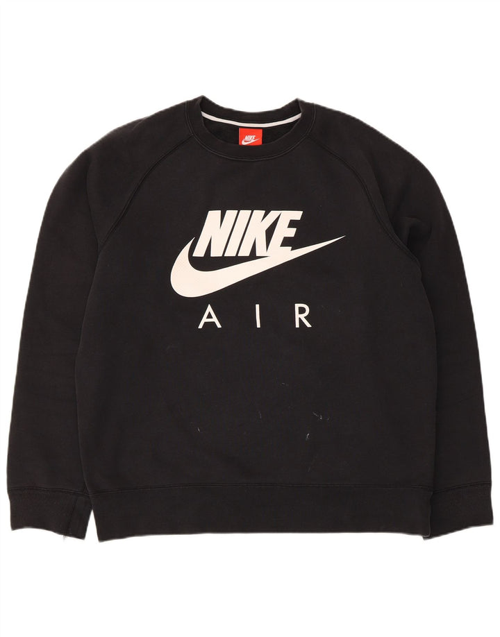 Nike Herre grafisk sweatshirt Jumper Medium Sort