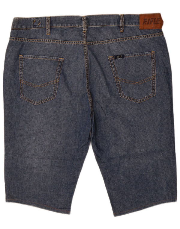 Rifle Mens Denim Shorts W40 XL Blue