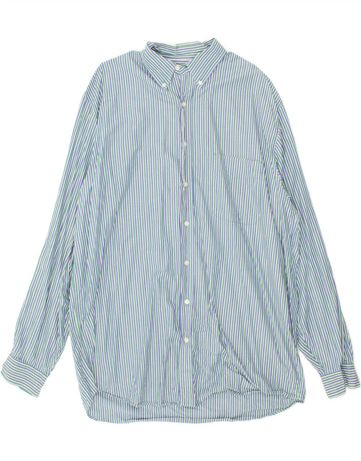 EDDIE BAUER Mens Shirt XL Multicoloured Striped Cotton Vintage Eddie Bauer and Second-Hand Eddie Bauer from Messina Hembry 