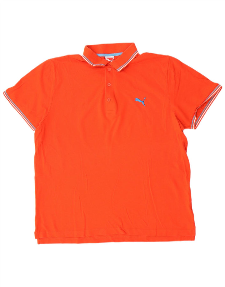 Puma Mens Polo Shirt XL Orange