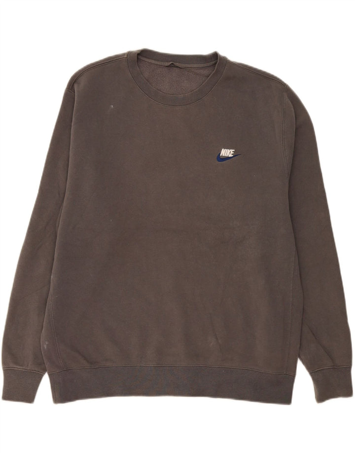 Felpa Nike Uomo Maglione XL Grigio Cotone
