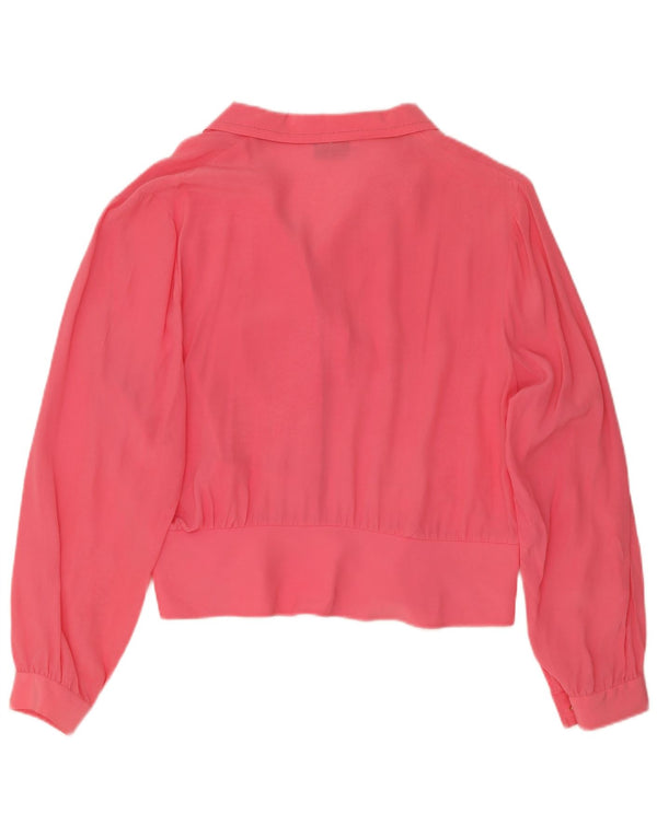 Camicia Camicia Donna Nostalghia IT 45 Large Rosa Seta