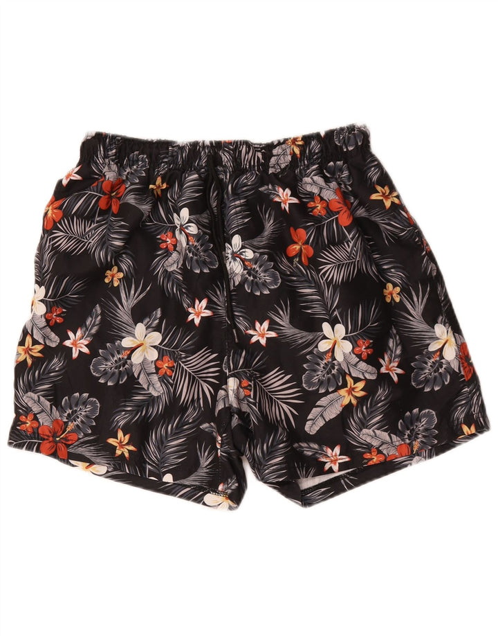 Mountain Warehouse Mens Swimming Shorts Large  Black Floral Polyester