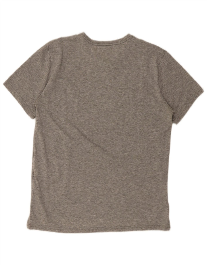 Nike Mens Dri Fit T-Shirt Top Medium Grey Flecked Polyester
